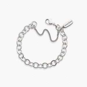 Sterling silver charm bracelet.